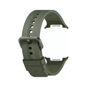 Samsung Sport Band S/M Alyvuogės spalvos Galaxy Watch9, Watch8, Watch6, Watch5, Watch4 – Fluoroelastomeras, sagtis, 130-190 mm