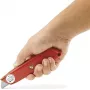 STANLEY BLACK&DECKER 99E įtraukiamas saugos kanceliarinis peilis su varžtiniu fiksavimu, cinko lydinio rankena, 5 peilių padėtimis, vidine 3 peilių laikykla, metalo pilkos spalvos