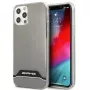 AMG AMHCP12MTCBW iPhone 12/12 Pro permatomas kietas dėklas, elektroplatinis juodas ir baltas