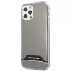 AMG AMHCP12MTCBW iPhone 12/12 Pro permatomas kietas dėklas, elektroplatinis juodas ir baltas