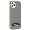 AMG AMHCP12MTCBW iPhone 12/12 Pro permatomas kietas dėklas, elektroplatinis juodas ir baltas