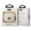 Karl Lagerfeld AirPods Pro dėklas permatomas su Karlo siluetu