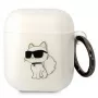 Karl Lagerfeld KLA2HNCHTCT AirPods 1/2 dangtelis permatomas Ikonik Choupette
