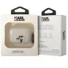 Karl Lagerfeld KLAPHNKCTGT AirPods Pro dėklas permatomas su blizgučiais Karl & Choupette