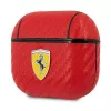 Ferrari FESA3CARE On Track AirPods 3 dėklas Raudonas PU anglis