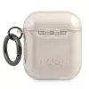 Karl Lagerfeld KLA2UKHGD AirPods 1/2 dėklas Auksinis blizgučiais Karl Head