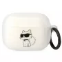 Karl Lagerfeld KLAPHNCHTCT AirPods Pro dėklas permatomas Ikonik Choupette