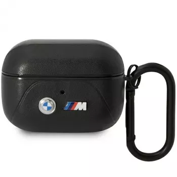 BMW AirPods Pro odinis dėklas su lenkta linija – juodas