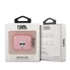 Karl Lagerfeld KLA3UKHGP Blizgantis Karl's Head AirPods 3 dėklas - Rožinis