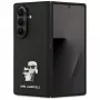 Karl Lagerfeld Saffiano Karl & Choupette segtuko dėklas, skirtas Samsung Galaxy Z Fold7 – juodas