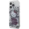 Hello Kitty HKHCP13LHDGPHT iPhone 13 Pro / 13 6,1 colio baltas kietas dėklas IML Kitty On Bricks Graffiti
