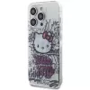 Hello Kitty HKHCP14LHDGPHT iPhone 14 Pro kietasis dėklas IML Kitty On Bricks Graffiti - baltas