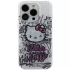 Hello Kitty HKHCP13XHDGPHT iPhone 13 Pro Max kietas dėklas IML Kitty On Bricks Graffiti baltas
