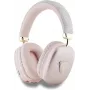 GUESS PU Leather 4G Triangle Logo Bluetooth stereo ausinės, rožinės spalvos