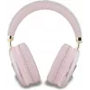 GUESS PU Leather 4G Triangle Logo Bluetooth stereo ausinės, rožinės spalvos