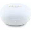 GUESS Flat Classic Logo Electroplated belaidės ausinės, baltos