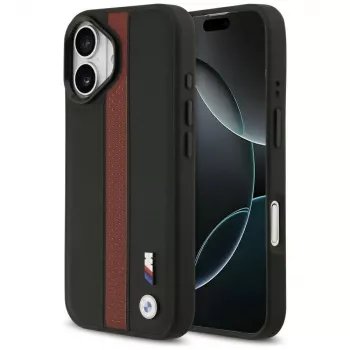 BMW M Perforated Stripe Logo MagSafe dėklas, skirtas iPhone 17 - raudonas