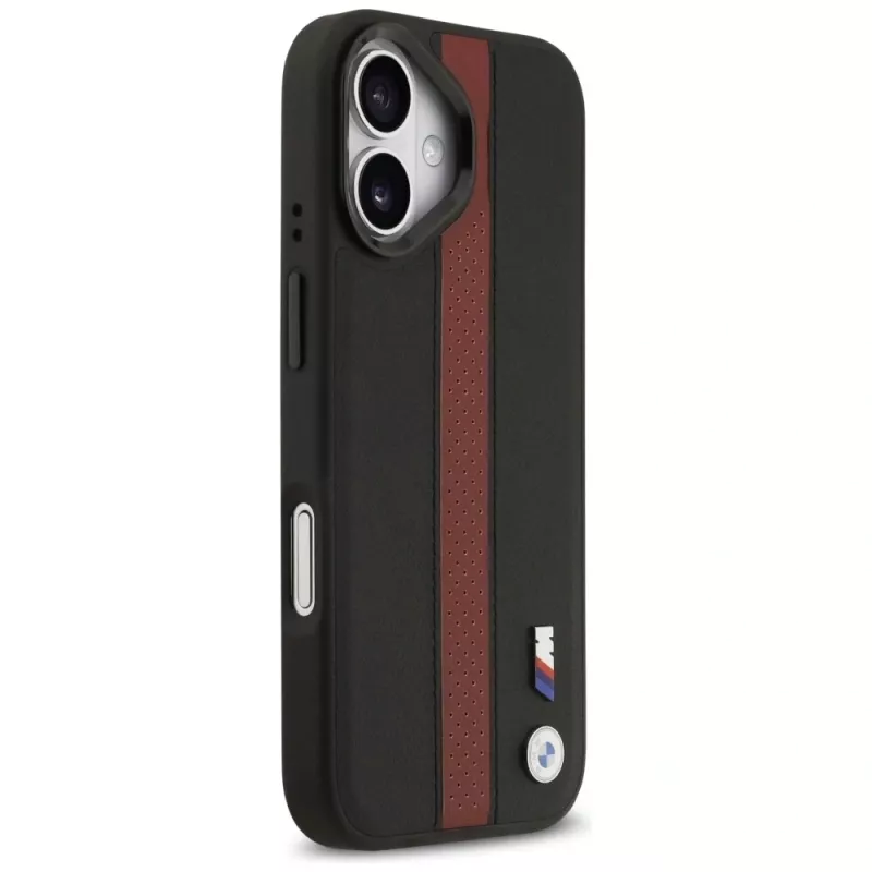 BMW M Perforated Stripe Logo MagSafe dėklas, skirtas iPhone 17 - raudonas