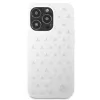 Mercedes-Benz iPhone 13 Pro Max kietas dėklas „Silver Stars“ raštu, baltas