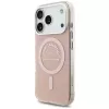 Karl Lagerfeld IML Karl RSG logotipo MagSafe dėklas iPhone 17 Pro, rožinis