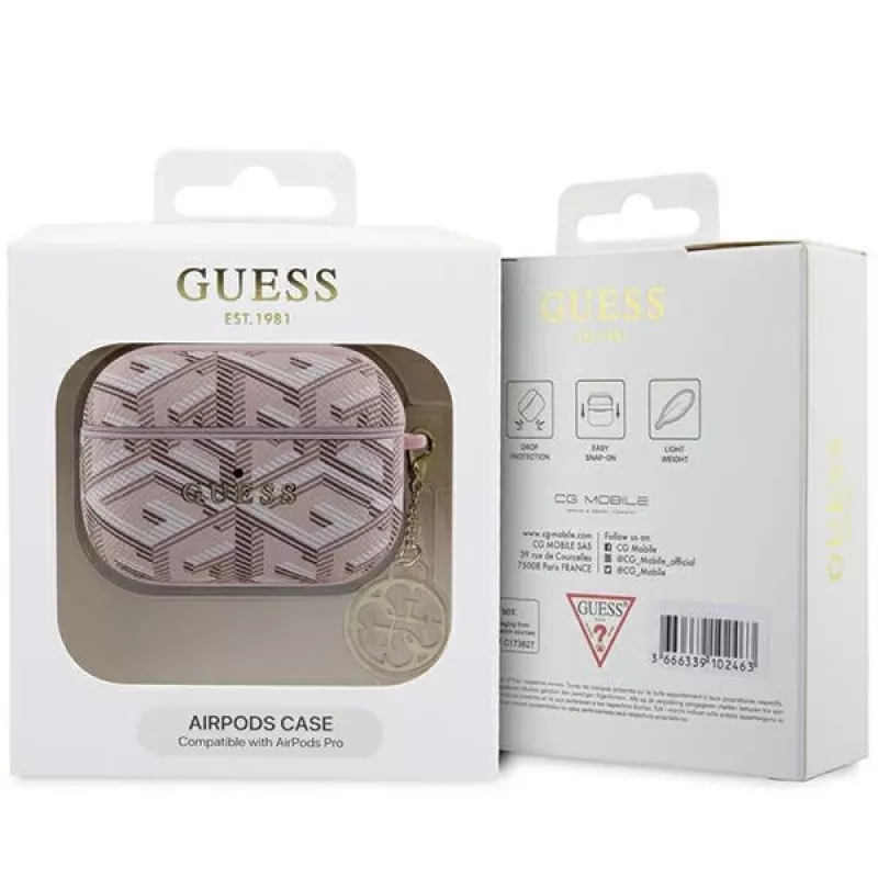Guess GUAPPGCE4CP AirPods Pro dėklas GCube Pink