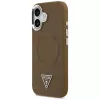 GUESS Triangle Logo MagSafe dėklas, skirtas iPhone 17 - rudas