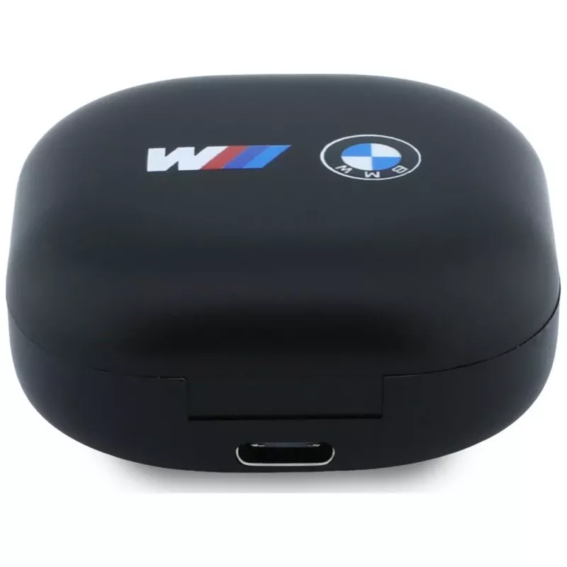 BMW TWS Bluetooth ausinės su ENC ir atspaustu logotipu - juodos