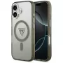 GUESS IML Gradient Triangle Logo MagSafe dėklas, skirtas iPhone 17 – chaki
