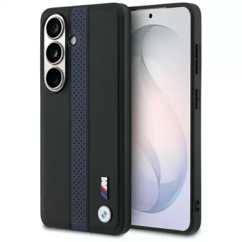 BMW Perforated Stripe Logo MagSafe dangtelis, skirtas Samsung Galaxy S26 - mėlynas