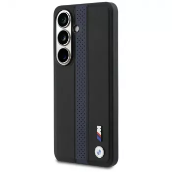 BMW Perforated Stripe Logo MagSafe dangtelis, skirtas Samsung Galaxy S26 - mėlynas