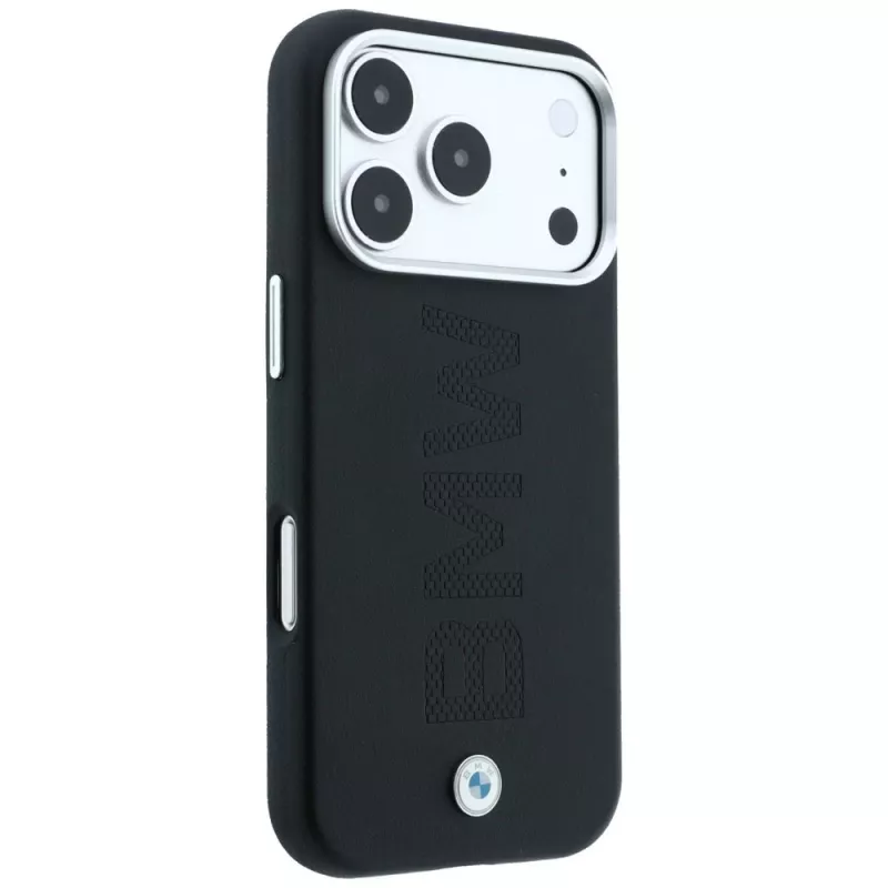 BMW Sign Centered Deboss MagSafe dėklas, skirtas iPhone 18 Pro Max / 17 Pro Max - juodas