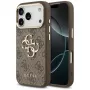 GUESS 4G Big Classic Logo dėklas, skirtas iPhone 17 Pro / 18 Pro - rudas ir auksinis