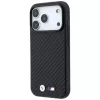BMW M Carbon Metal Logo MagSafe dėklas, skirtas iPhone 18 Pro / 17 Pro – juodas