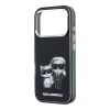 Karl Lagerfeld IML Karl & Choupette Bodies Sketch Print MagSafe dėklas, skirtas iPhone 18 Pro / 17 Pro - juodas