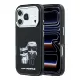 Karl Lagerfeld IML Karl & Choupette Bodies Sketch Print MagSafe dėklas, skirtas iPhone 18 Pro / 17 Pro - juodas