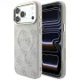 GUESS Embossed 4G Classic MagSafe dėklas, skirtas iPhone 17 Pro Max / 18 Pro Max - rožinis