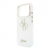 GUESS IML 4G Script Metal dėklas iPhone 15 Pro, baltas