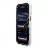 GUESS IML 4G Script Metal dėklas iPhone 15 Pro, baltas
