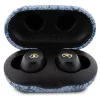 GUESS GUTWSP4EGB True Wireless Bluetooth ausinės su įkrovimo doku, ENC, mėlynos metalinės