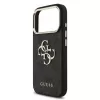 GUESS 4G Big Classic Logo dėklas, skirtas iPhone 18 Pro Max / 17 Pro Max – juodas su aukso spalvos akcentais