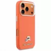 Karl Lagerfeld Karl & Choupette Head Pins Saffiano dėklas su MagSafe, skirtas iPhone 17 Pro - oranžinis