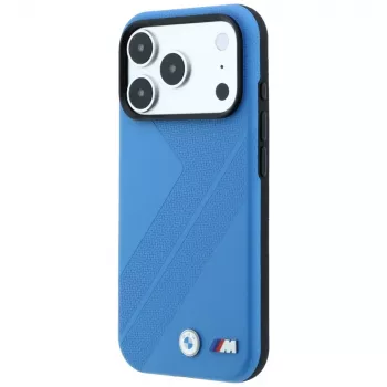 BMW M Tire Track Metal Logo MagSafe dėklas, skirtas iPhone 18 Pro / 17 Pro - mėlynas