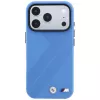 BMW M Tire Track Metal Logo MagSafe dėklas, skirtas iPhone 18 Pro / 17 Pro - mėlynas