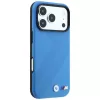 BMW M Tire Track Metal Logo MagSafe dėklas, skirtas iPhone 18 Pro / 17 Pro - mėlynas