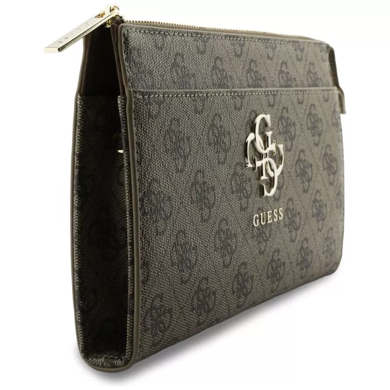 Guess Phone Pouch 4G Big Logo - rudos spalvos kryžminė rankinė su kortelių kišenėmis