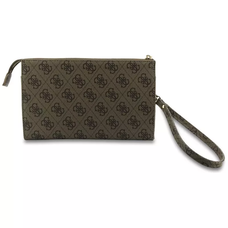Guess Phone Pouch 4G Big Logo - rudos spalvos kryžminė rankinė su kortelių kišenėmis