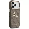 GUESS 4G Big Logo Classic telefono dėklas, skirtas iPhone 17 Pro Max / 18 Pro Max - rudas ir auksinis