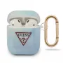 GUESS GUACA2TPUMCGC02 AirPods 1/2 dėklas Blue Tie & Dye Collection