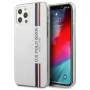 U.S. Polo Assn. USHCP12MPCUSSWH iPhone 12/12 Pro 6,1 colio baltas Tricolor Collection kietas dėklas