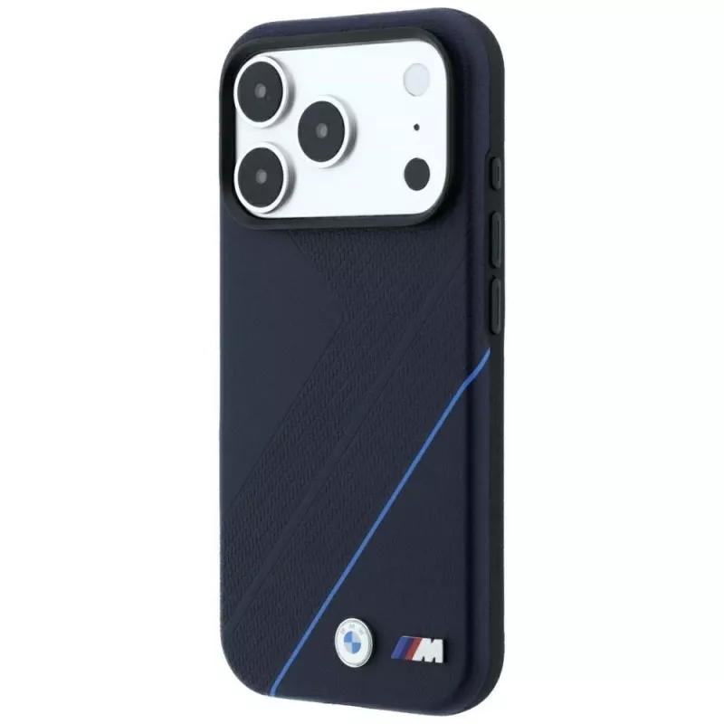 BMW M Tire Track Blue Line MagSafe dėklas, skirtas iPhone 18 Pro Max / 17 Pro Max – tamsiai mėlynas